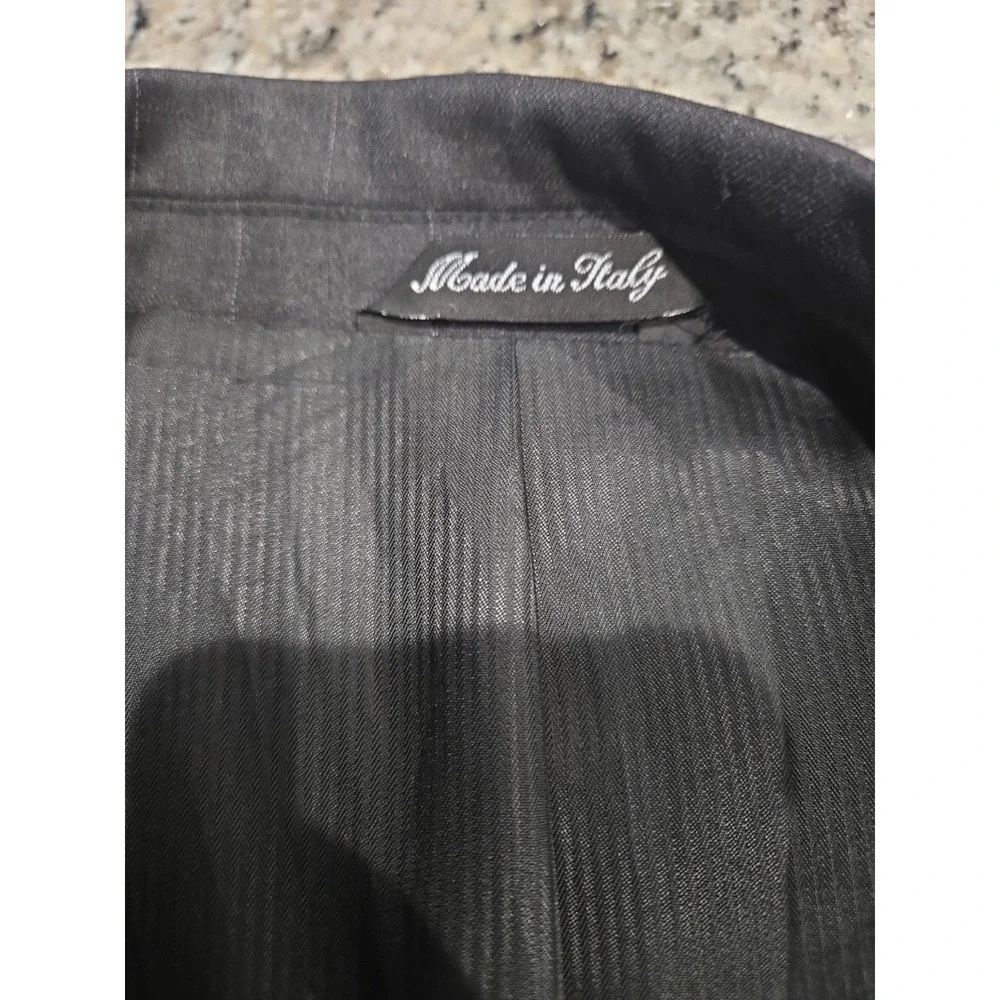 Classics By Zanetti Super 120 Wool 50L, US 40L Blazer Jacket Made Italy Charcoal
